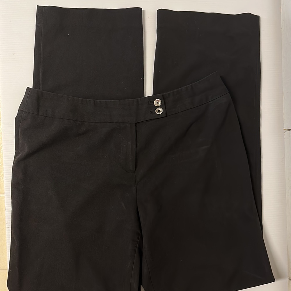 Cato women’s black zip front pants size 10
